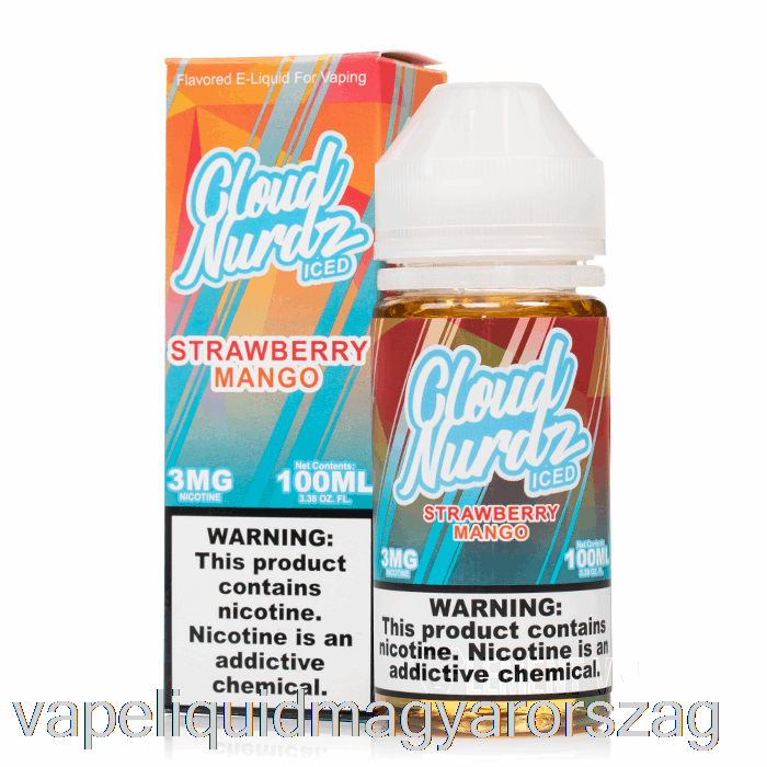 Jeges Eper Mangó - Felhő Nurdz - 100ml 0mg Vape Folyadék